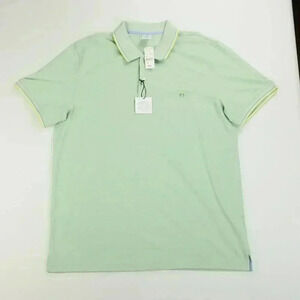 Brooks Brothers Slim Fit Size 2XL Embroidered Logo Green Cotton Performance Polo